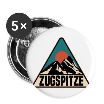 Zugspitze - Buttons large 2.2''/56 mm (5-pack) - white - Front