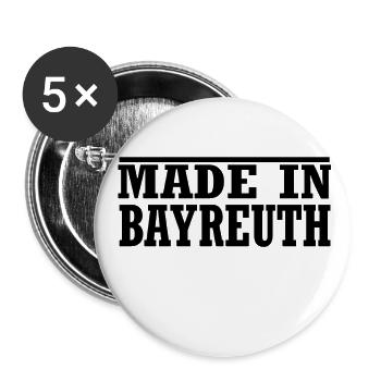 Bayreuth - Buttons groß 56 mm (5er Pack) - Weiß - Vorne