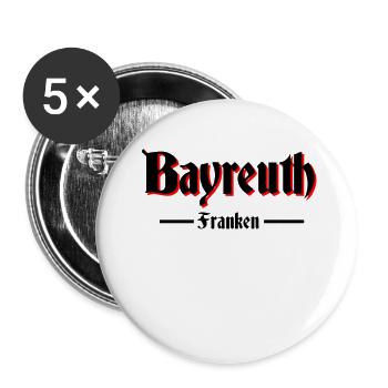 Bayreuth - Buttons groß 56 mm (5er Pack) - Weiß - Vorne