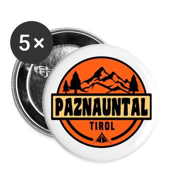 Paznauntal - Buttons groß 56 mm (5er Pack) - Weiß - Vorne