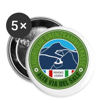 Alta Via del Sale | LGKS V1 - Buttons groß 56 mm (5er Pack) - Weiß - Vorne