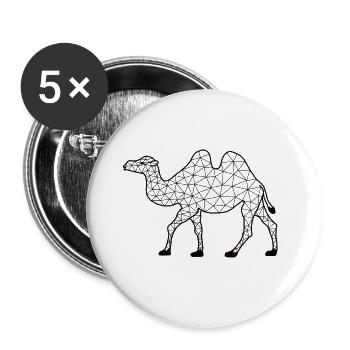 Camell GeomeTRIX - Buttons groß 56 mm (5er Pack) - Weiß - Vorne