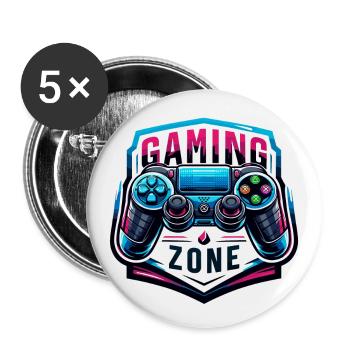 Gaming Zone - Controller Illustration - Buttons groß 56 mm (5er Pack) - Weiß - Vorne