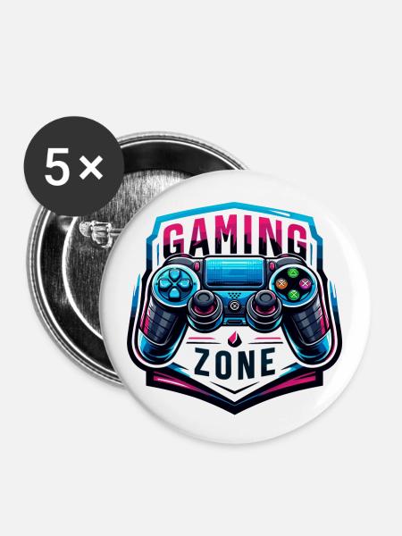 Gaming Zone - Controller Illustration - Buttons groß 56 mm (5er Pack) - Weiß