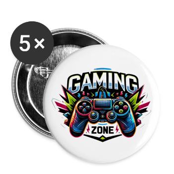 Gaming Zone - Controller Illustration - Buttons groß 56 mm (5er Pack) - Weiß - Vorne