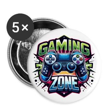 Gaming Zone - Controller Illustration - Buttons groß 56 mm (5er Pack) - Weiß - Vorne