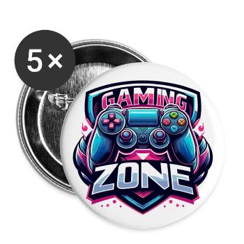 Gaming Zone - Controller Illustration - Buttons groß 56 mm (5er Pack) - Weiß - Vorne