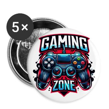 Gaming Zone - Controller Illustration - Buttons groß 56 mm (5er Pack) - Weiß - Vorne