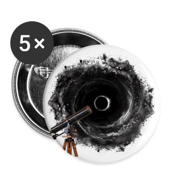 Le cosmos et ses objets sont pleins de mystères - Lot de 5 grands badges (56 mm) - blanc - Devant