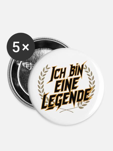 I'm a legend - Buttons large 2.2''/56 mm (5-pack) - white