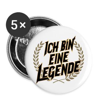 I'm a legend - Buttons large 2.2''/56 mm (5-pack) - white - Front