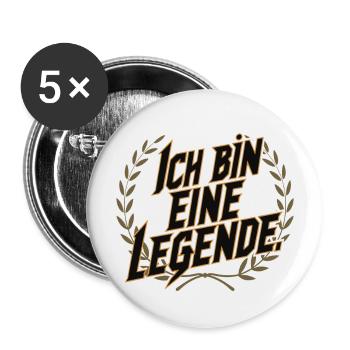 I'm a legend - Buttons large 2.2''/56 mm (5-pack) - white - Front