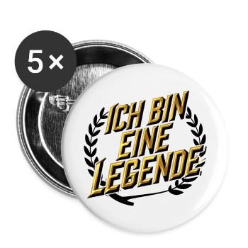 I'm a legend - Buttons large 2.2''/56 mm (5-pack) - white - Front