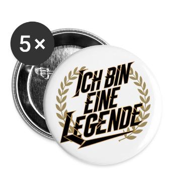 I'm a legend - Buttons large 2.2''/56 mm (5-pack) - white - Front