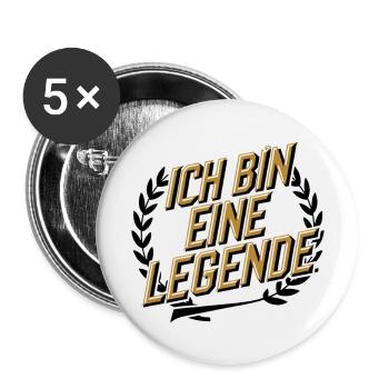 I'm a legend - Buttons large 2.2''/56 mm (5-pack) - white - Front