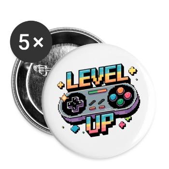 Level Up – Gaming Controller - Buttons large 2.2''/56 mm (5-pack) - white - Front