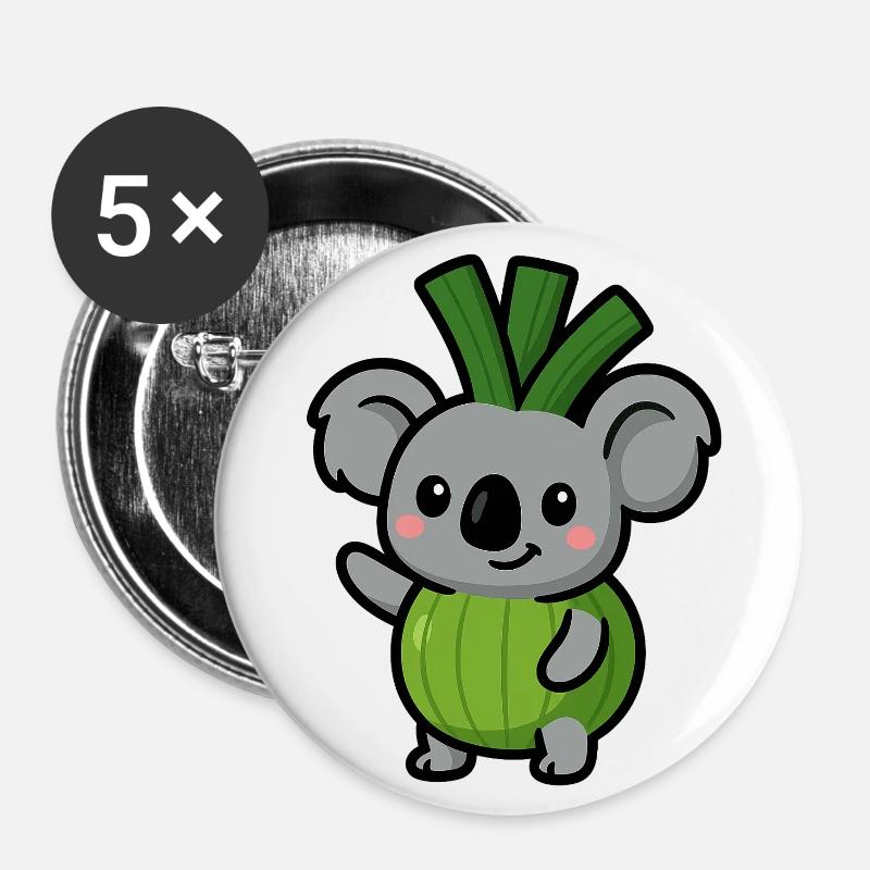 Koalauch - Buttons large 2.2''/56 mm (5-pack) - white