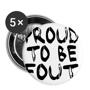 VECTEUR MULTI COULEUR - FIER D'ÊTRE UNE ERREUR - Lot de 5 grands badges (56 mm) - blanc - Devant