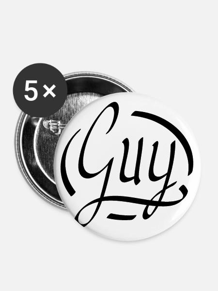 Kerl - Buttons groß 56 mm (5er Pack) - Weiß