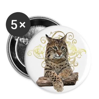 Lynx - Buttons large 2.2''/56 mm (5-pack) - white - Front