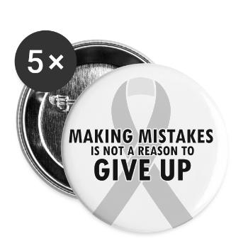Professeur de dyslexie pour les thérapeutes de Legathenia - Lot de 5 grands badges (56 mm) - blanc - Devant