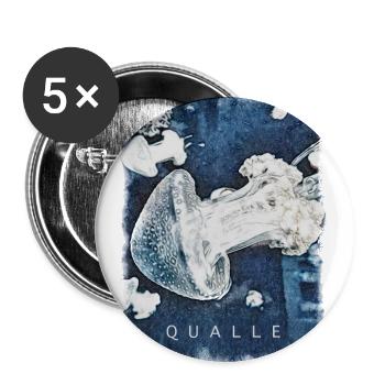 Jellyfish design selection - Buttons large 2.2''/56 mm (5-pack) - white - Front