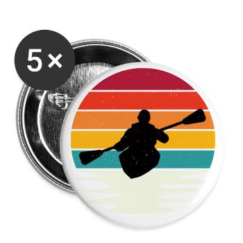 I'm enough I'm going paddling kayak design - Buttons large 2.2''/56 mm (5-pack) - white - Front