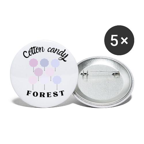 Cotton Candy Forest - Confezione da 5 spille grandi (56 mm)