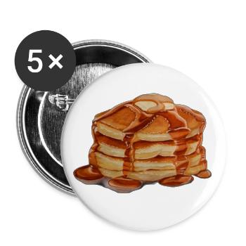 GnamGnam! - Buttons groß 56 mm (5er Pack) - Weiß - Vorne
