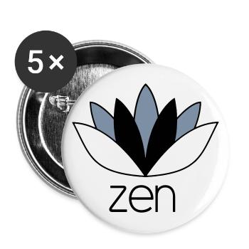 ZEN - Buttons groß 56 mm (5er Pack) - Weiß - Vorne