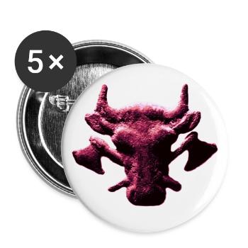 Butchers and butchers as a craft profession - Buttons large 2.2''/56 mm (5-pack) - white - Front