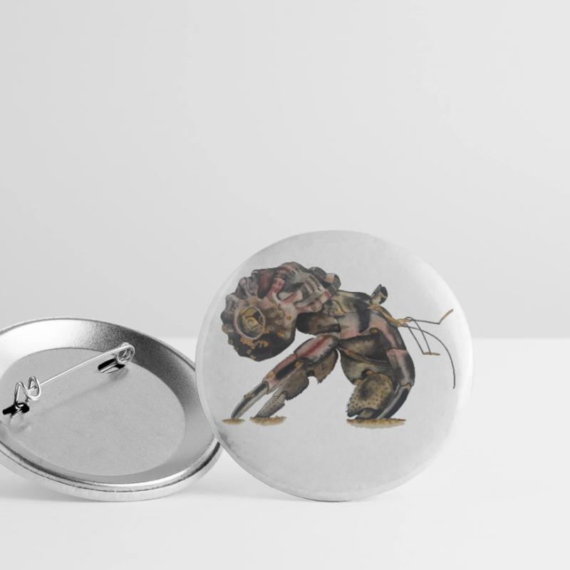 Hermit crabs Sp Buttons large 2.2''/56 mm (5-pack)