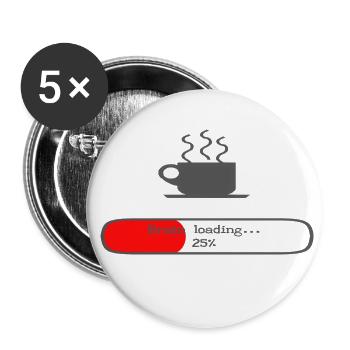 Need some coffee? - Buttons groß 56 mm (5er Pack) - Weiß - Vorne