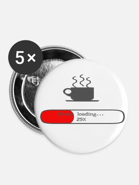 Need some coffee? - Buttons groß 56 mm (5er Pack) - Weiß
