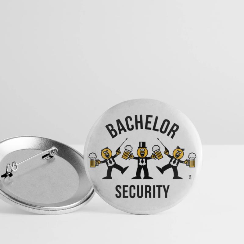 Bachelor Security (Caricature / Dance / 3C / B) Buttons large 2.2''/56 mm (5-pack)