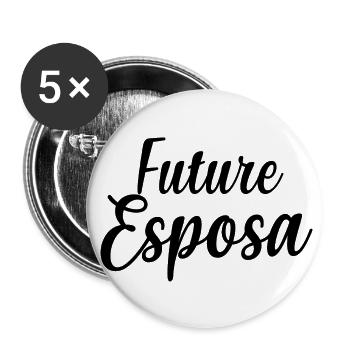 Future Esposa Engagement Bridal Shower Wedding - Buttons large 2.2''/56 mm (5-pack) - white - Front