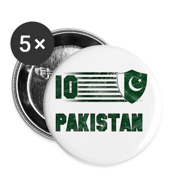 Pakistan Football Team - Buttons large 2.2''/56 mm (5-pack) - white - Front