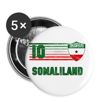 Somaliland Football Team - Buttons large 2.2''/56 mm (5-pack) - white - Front