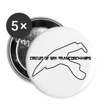 Spa - Buttons groß 56 mm (5er Pack) - Weiß - Vorne
