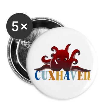 Octo - Buttons groß 56 mm (5er Pack) - Weiß - Vorne