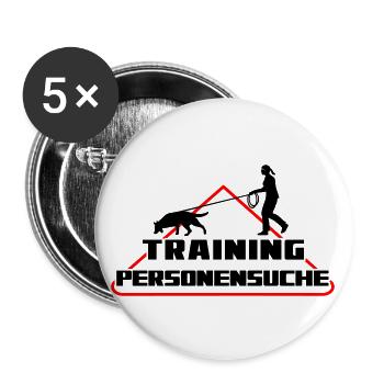 FORMATION PERSONNE RECHERCHE FEMME - Lot de 5 grands badges (56 mm) - blanc - Devant