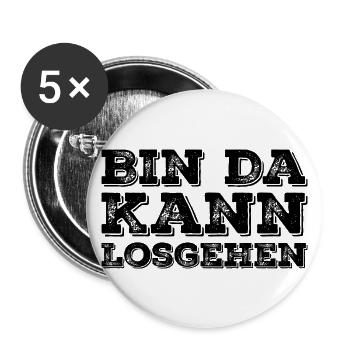 C’est drôle de dire que je suis prêt à partir - Lot de 5 grands badges (56 mm) - blanc - Devant
