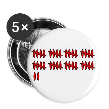 Résultat de la feuille de pointage 42 - Lot de 5 grands badges (56 mm) - blanc - Devant
