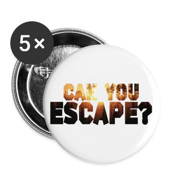CanYouEscape? - Buttons large 2.2''/56 mm (5-pack) - white - Front