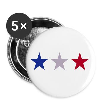 France - Lot de 5 grands badges (56 mm) - blanc - Devant
