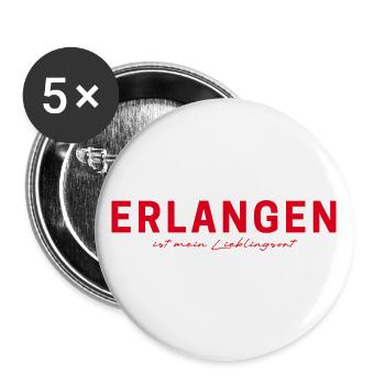 Erlangen T-Shirt – Perfect for fans - Buttons large 2.2''/56 mm (5-pack) - white - Front