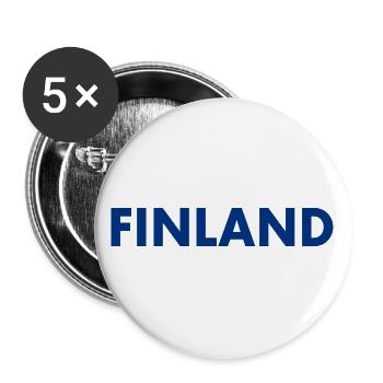 Finland - Buttons large 2.2''/56 mm (5-pack) - white - Front