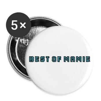 OMA. MUTTERTAG. ALLES GUTE ZUM GEBURTSTAG OMA. ICH LIEBE DICH - Buttons groß 56 mm (5er Pack) - Weiß - Vorne