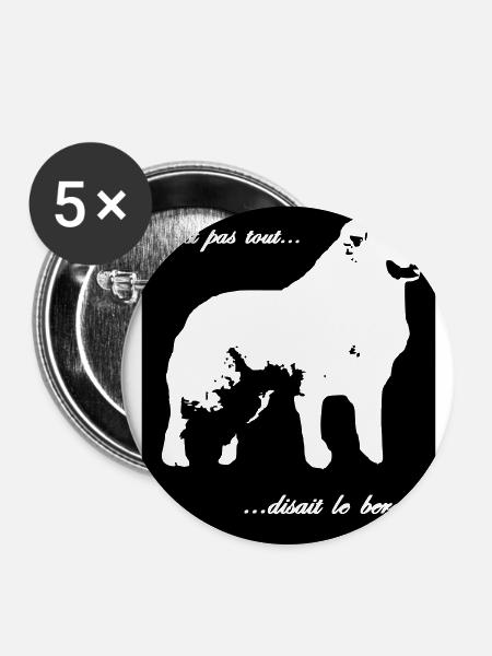 C ist nicht alles - Buttons groß 56 mm (5er Pack) - Weiß