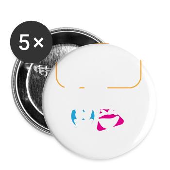 Nous avons tellement de chimie ensemble la Saint-Valentin - Lot de 5 grands badges (56 mm) - blanc - Devant